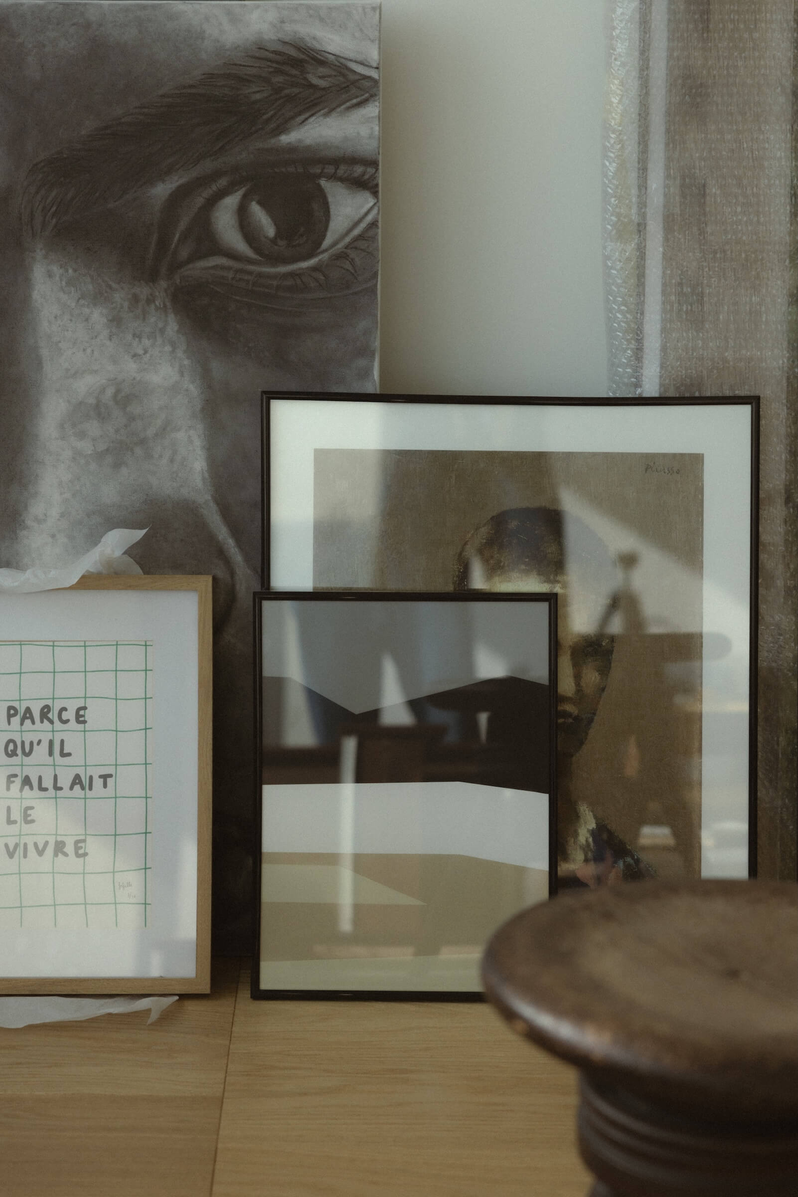 Portrait of photographer Philippe Girard at home studio in Zurich